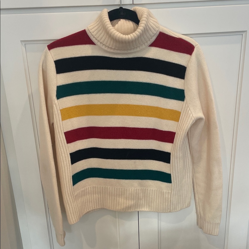 Pendleton Multicolor Striped Turtleneck Sweater - image 1